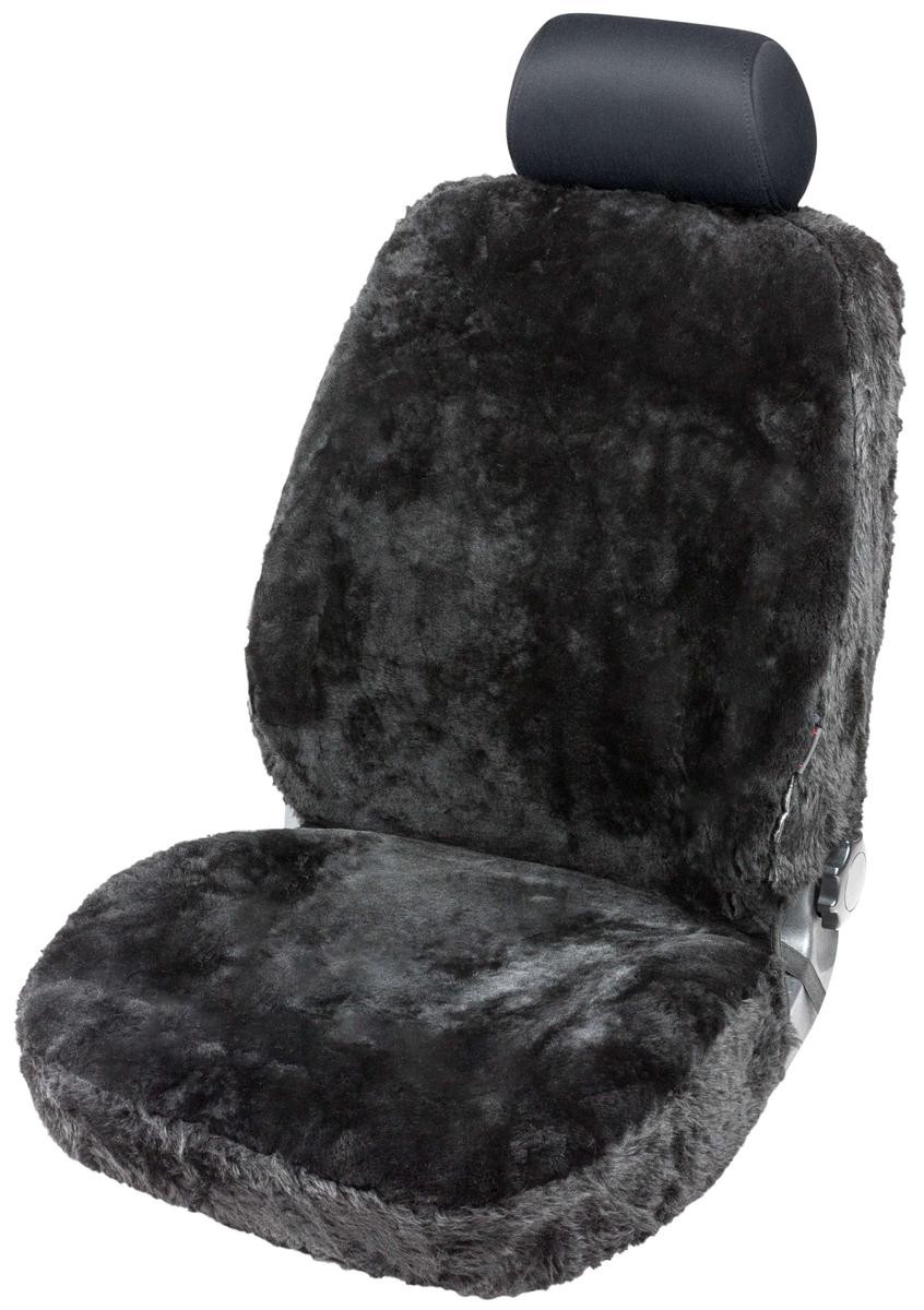 WALSER 20011 Auto seat covers SEAT Leon ST (5F8) black, Sheepskin, Front