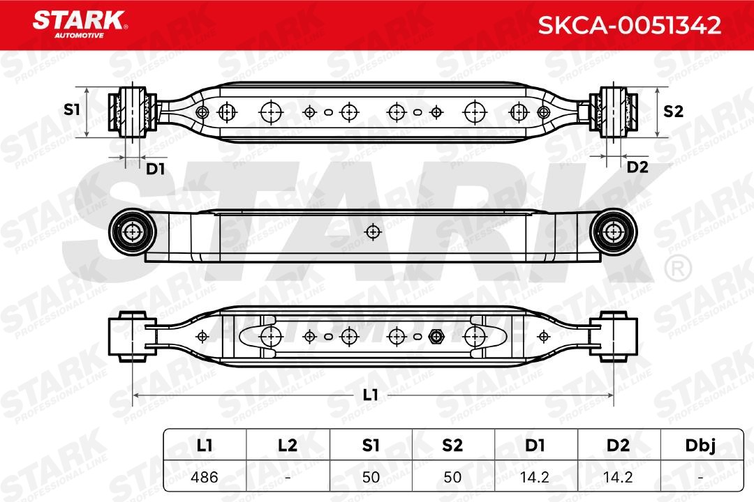 OEM-quality STARK SKCA-0051342 Suspension control arm