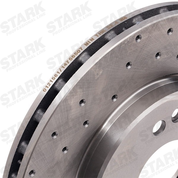 STARK SKBD-0024092 Brake rotor Front Axle, 288x25,0mm, 5/7x112,0, perforated/vented