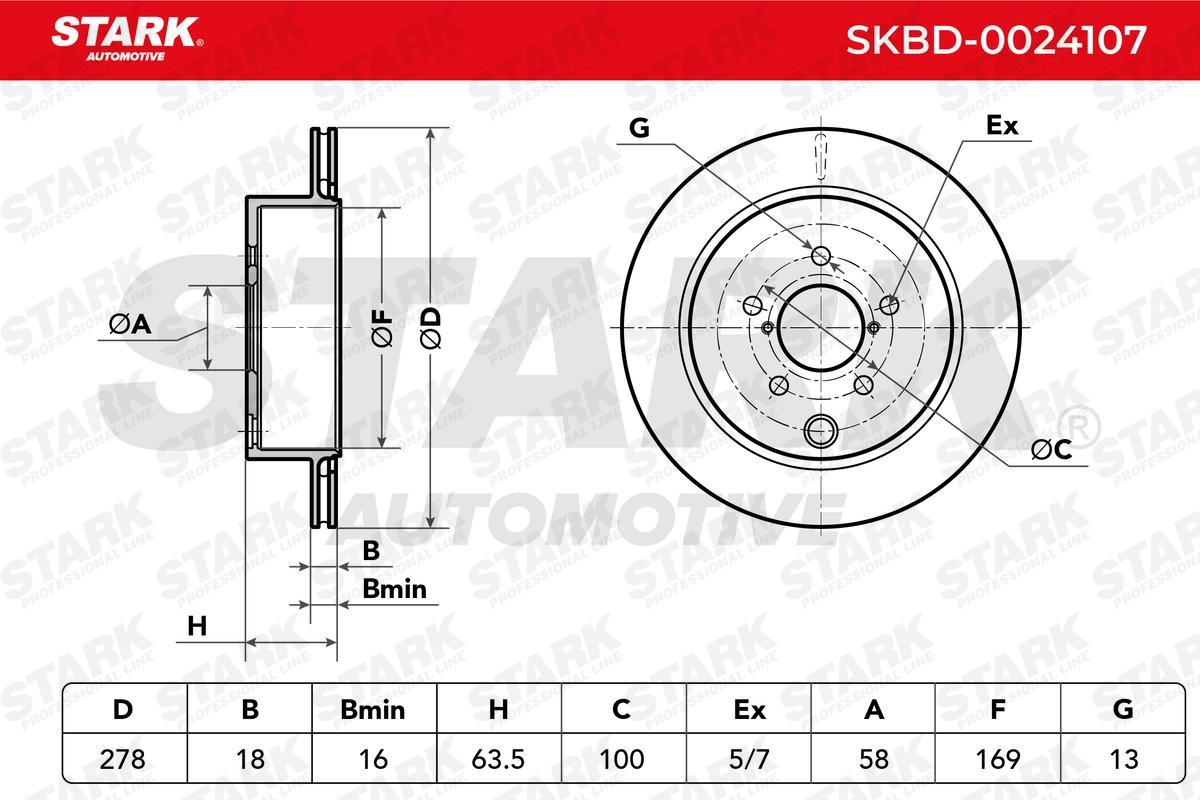 STARK Brake discs SKBD-0024107 buy online