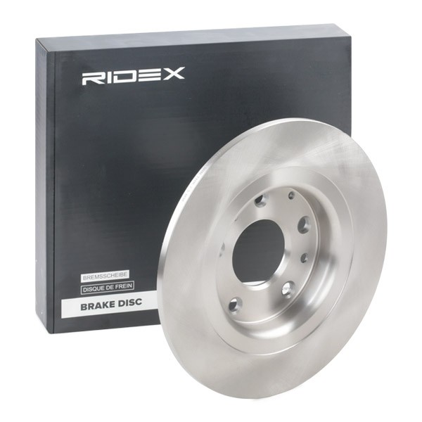RIDEX 82B1975 Brake disc Rear Axle, 281x9,5mm, 05/08, 5/8x114,3, solid