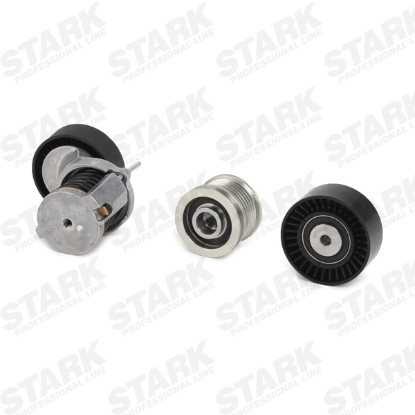 STARK SKRBS-1200050 V-Ribbed Belt Set Pulleys: with freewheel belt pulley