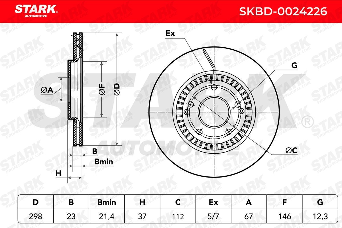STARK Brake discs SKBD-0024226 buy online