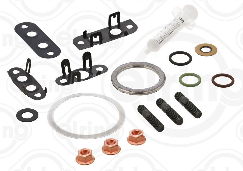 Mounting kit, charger ELRING with gaskets/seals, with bolts/screws - 812.170