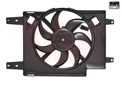 VAN WEZEL Ø: 385 mm, with radiator fan shroud, with electric motor Cooling Fan 0166746 buy