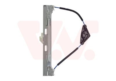 VAN WEZEL 1609263 Window regulator Left Rear, Operating Mode: Electric, without electric motor, with comfort function, without comfort function