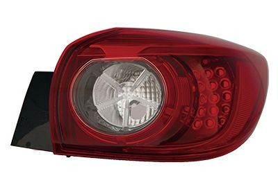 2745936 VAN WEZEL Tail lights MAZDA Right, Outer section, LED, without bulb holder