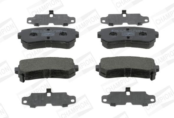 CHAMPION with acoustic wear warning Height 1: 41,3mm, Thickness: 15,7mm Brake pads 573830CH buy