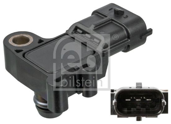 Opel CORSA Manifold absolute pressure sensor 14767068 FEBI BILSTEIN 106732 online buy