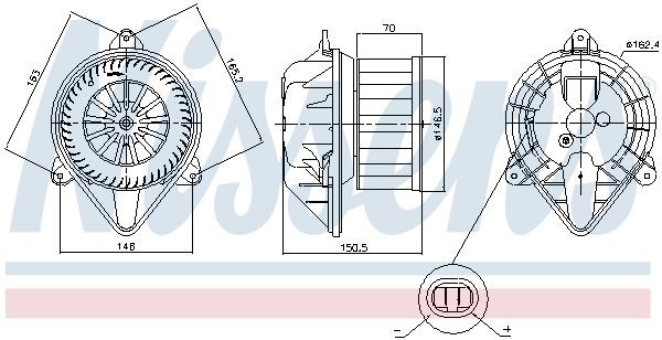 OEM-quality NISSENS 87403 Heater fan motor