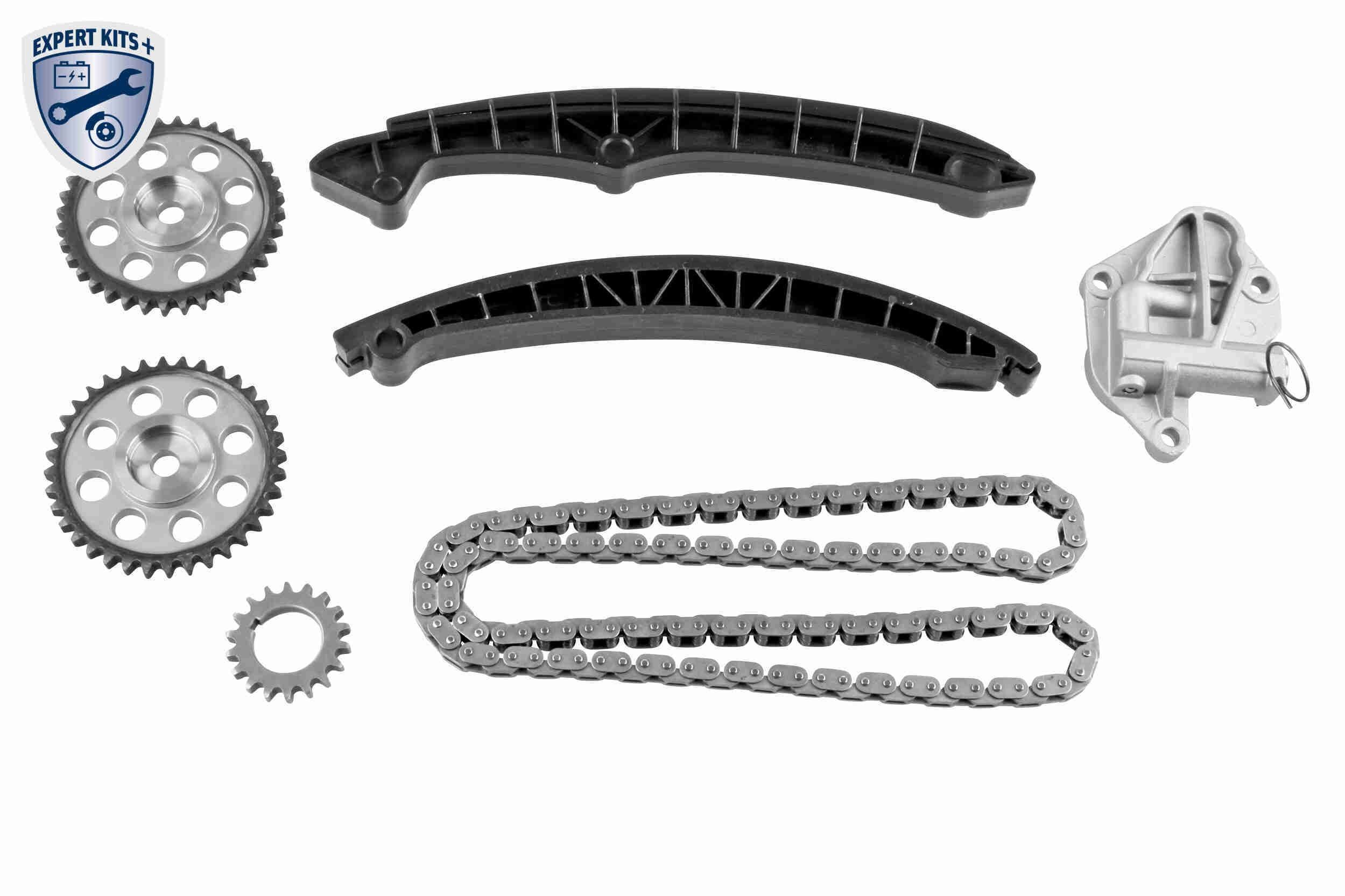 V10-10014-SP VAICO Cam chain VW with slide rails, with gears, with chain tensioner, for camshaft, Closed chain, Silent Chain