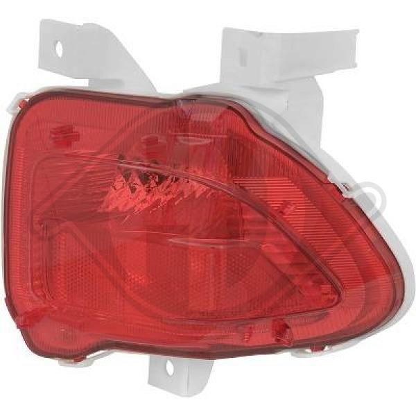 Rear fog lamp DIEDERICHS Left, without bulb holder - 6687097