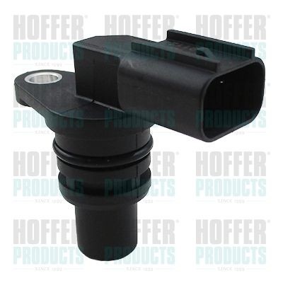 HOFFER 75171177 Camshaft position sensor Hall Sensor, black