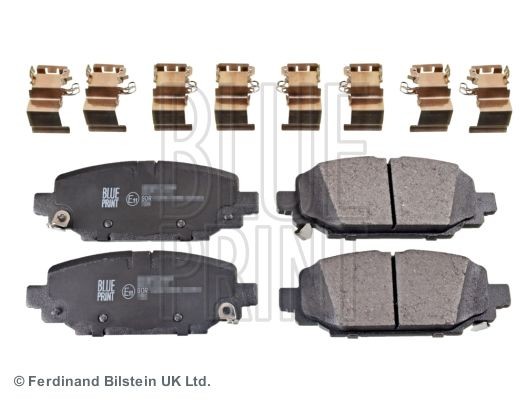 ADA104284 BLUE PRINT Brake pad set JEEP Rear Axle, with acoustic wear warning, with fastening material