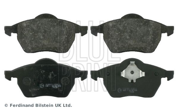 21848 BLUE PRINT Front Axle, with piston clip Width: 74mm, Thickness 1: 20,3, 19,5mm Brake pads ADF124235 buy