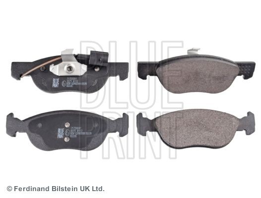 BLUE PRINT ADL144236 Brake pad set Front Axle, incl. wear warning contact, with piston clip