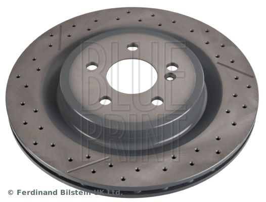 BLUE PRINT ADU1743120 Brake disc Rear Axle, 330x22mm, 5x112, internally vented, slotted/perforated, Coated, High-carbon