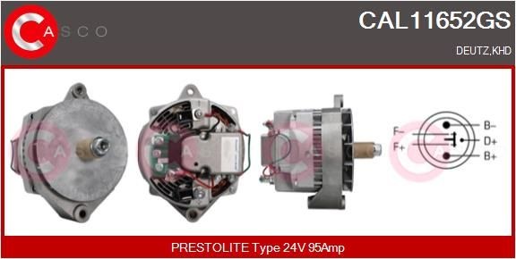 CASCO 24V, 95A, M8, CPA0137 Generator CAL11652GS buy