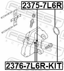 23757L6R Brake caliper service kit FEBEST 2375-7L6R review and test