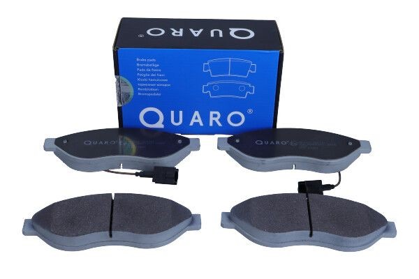 QUARO with integrated wear warning contact, with brake caliper screws, with accessories Height: 61,6mm, Width: 169mm, Thickness: 19mm Brake pads QP7603 buy