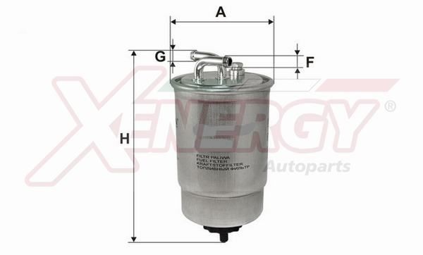 AP XENERGY In-Line Filter, 8mm, 8mm Height: 132mm Inline fuel filter X1510456 buy