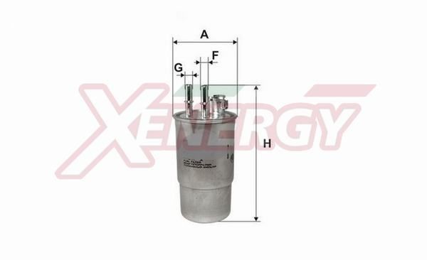 AP XENERGY X1510503 Fuel filter In-Line Filter, 10mm, 8mm