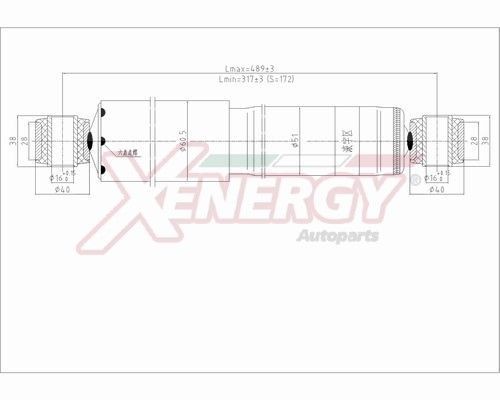 AP XENERGY X283344 Shock absorber 5206.C4
