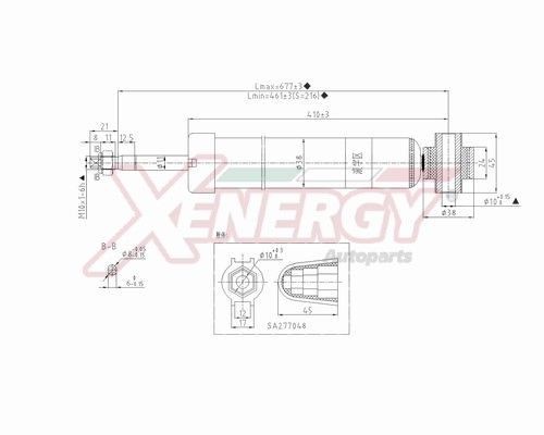 AP XENERGY X298343 Shock absorber 1J0513025AG