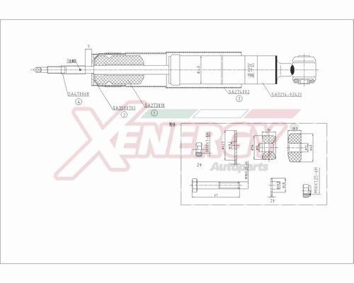 AP XENERGY X306553 Shock absorber A203 326 3600