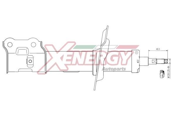 AP XENERGY X403339 Shock absorber 54651 3U010