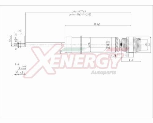 AP XENERGY X8002343 Shock absorber 8V5118080BG