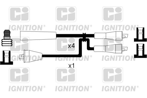 QUINTON HAZELL Wire Wound Cable XC1013 Ignition Cable Kit CI