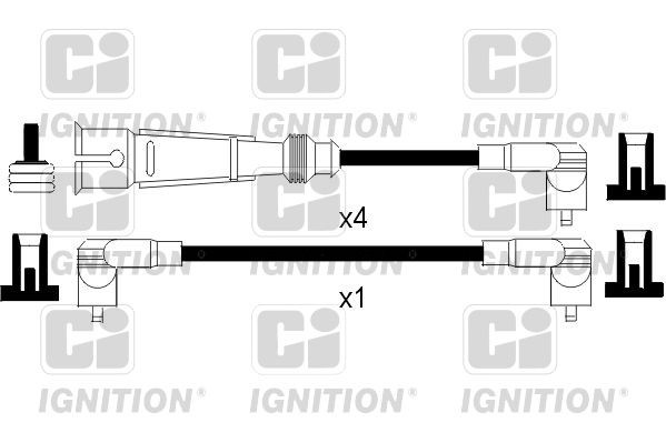 QUINTON HAZELL XC1095 Ignition Cable Kit 030905430Q