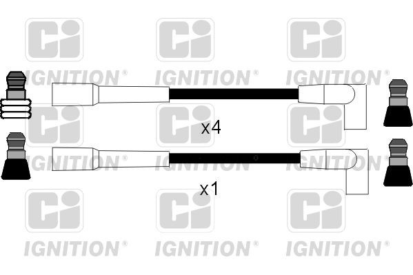 QUINTON HAZELL XC204 Ignition Cable Kit CI