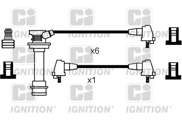 QUINTON HAZELL XC629 LEXUS Ignition lead in original quality
