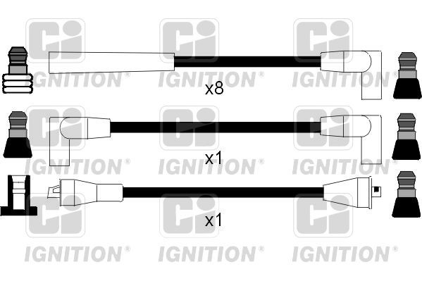 QUINTON HAZELL XC887 JEEP Ignition cable set