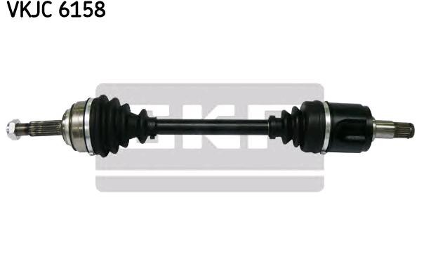 SKF 600, 60mm Length: 600, 60mm, External Toothing wheel side: 22 Driveshaft VKJC 6158 buy