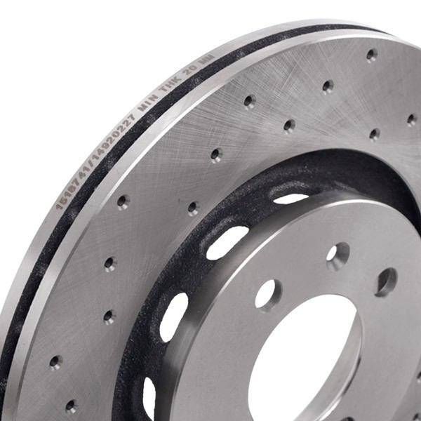 RIDEX 82B2140 Brake rotor Front Axle, 280x22mm, 4/5x100, Externally Vented, Perforated