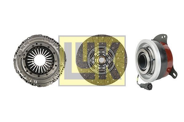 LuK with central slave cylinder, with clutch disc, 430mm Ø: 430mm Clutch replacement kit 643 3456 33 buy