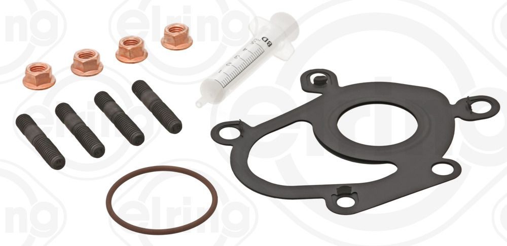943.740 ELRING Exhaust mounting kit NISSAN with gaskets/seals, with bolts/screws