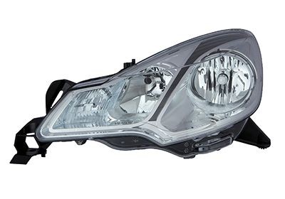 VAN WEZEL Left, H7/H1, Crystal clear, for right-hand traffic, with motor for headlamp levelling, PX26d Left-hand/Right-hand Traffic: for right-hand traffic, Vehicle Equipment: for vehicles with headlight levelling (electric), Frame Colour: chrome/black Front lights 0934961N buy