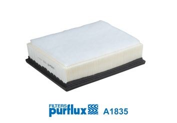PURFLUX 66mm, 210mm, 251mm, Filter Insert Length: 251mm, Width: 210mm, Height: 66mm Engine air filter A1835 buy