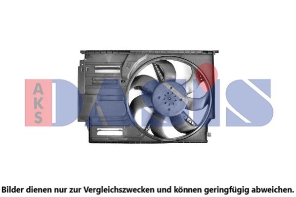 AKS DASIS Ø: 440 mm, 12V, 850W, with radiator fan shroud Cooling Fan 058116N buy
