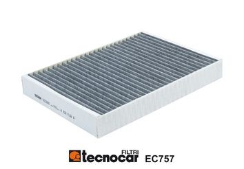 TECNOCAR Activated Carbon Filter, 334 mm x 236 mm x 42 mm Width: 236mm, Height: 42mm, Length: 334mm Cabin filter EC757 buy