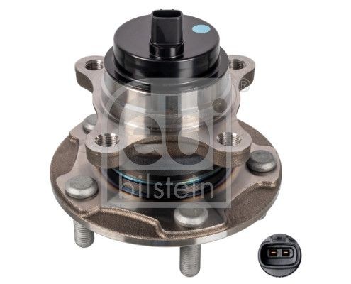 107920 FEBI BILSTEIN Wheel hub assembly LEXUS Front Axle Left, Front Axle Right, without stop function, Wheel Bearing integrated into wheel hub, with wheel hub, 139,9 mm, Angular Ball Bearing
