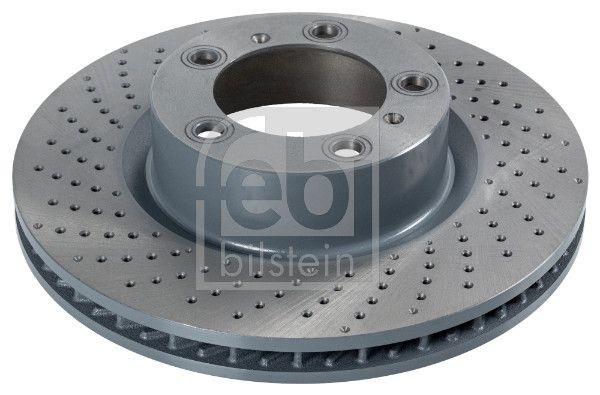 FEBI BILSTEIN 108215 Brake disc Front Axle Left, 330x28mm, 5x130, perforated/vented, Coated, High-carbon