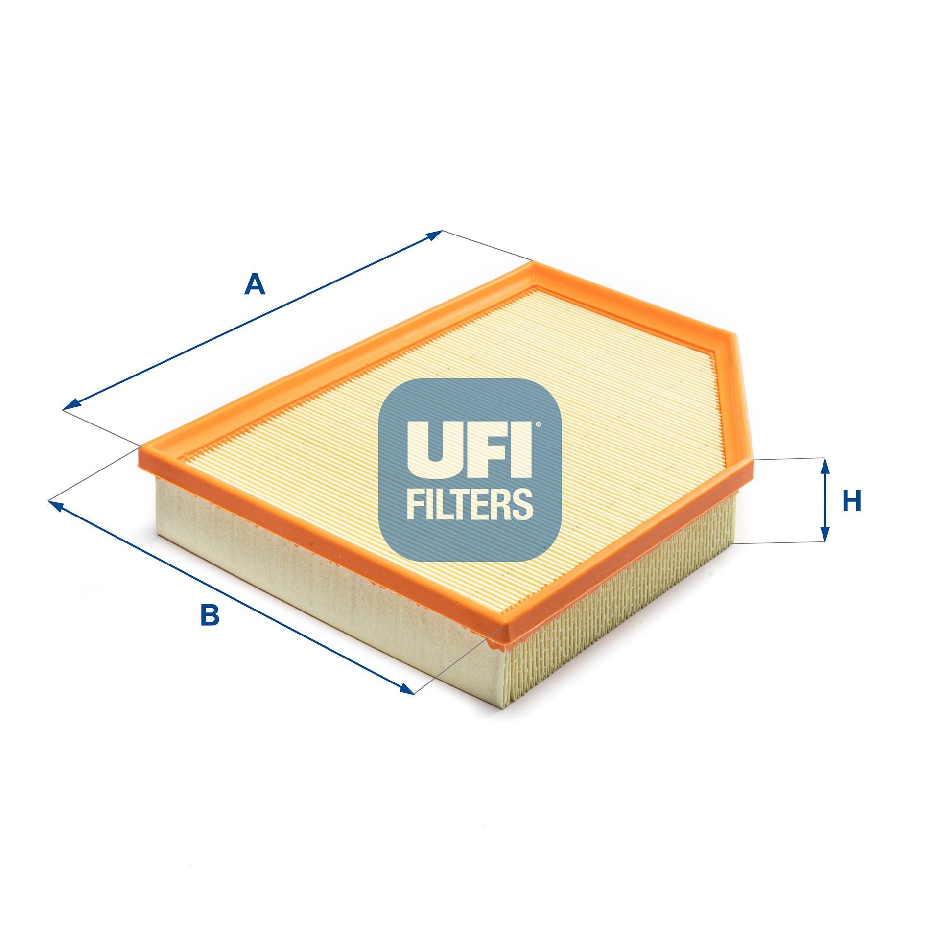 UFI 50mm, 232mm, 299mm, Filter Insert Length: 299mm, Width: 232mm, Height: 50mm Engine air filter 30.A62.00 buy