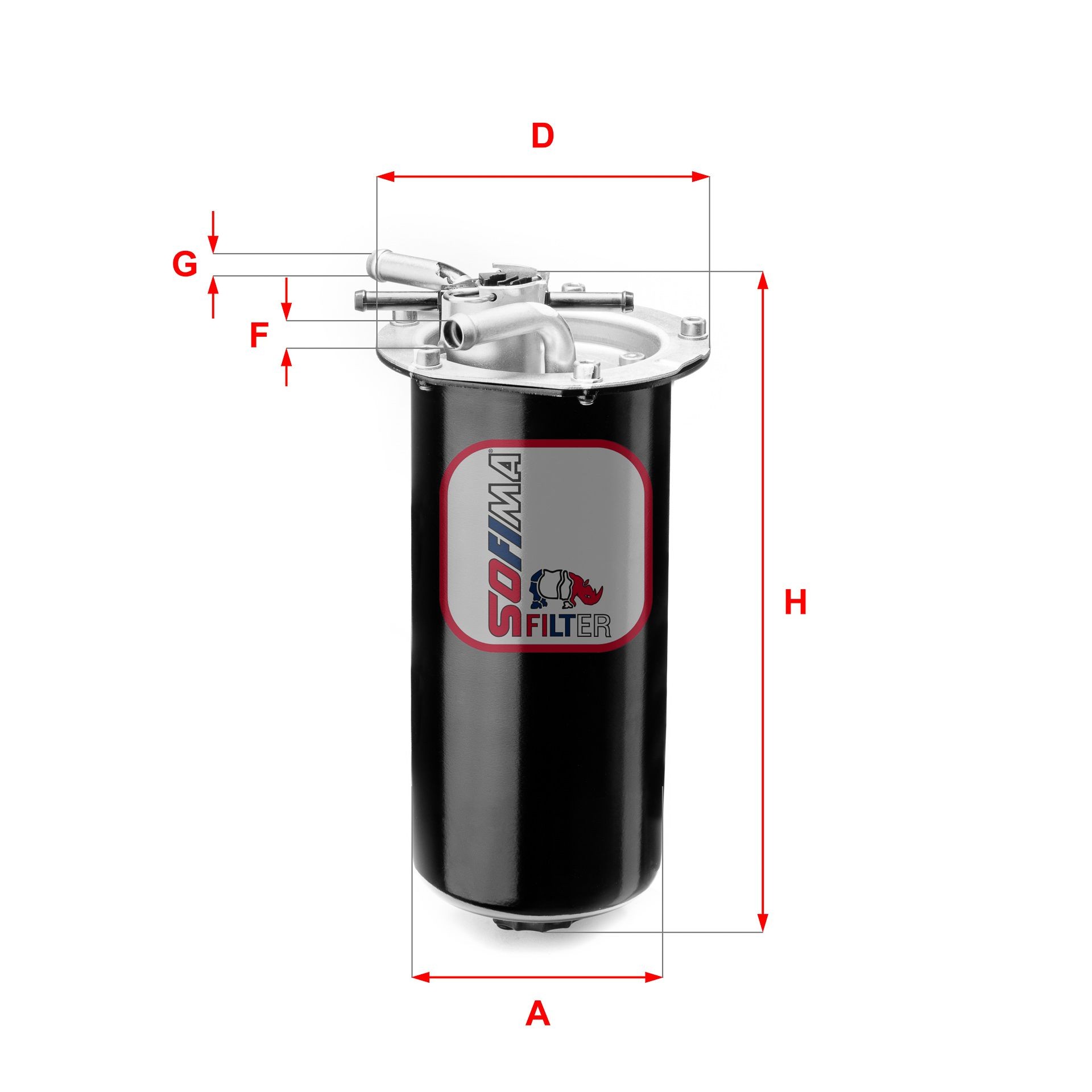 SOFIMA Filtereinsatz, 10mm, 10mm Höhe: 234mm Kraftstofffilter S 1411 GC kaufen