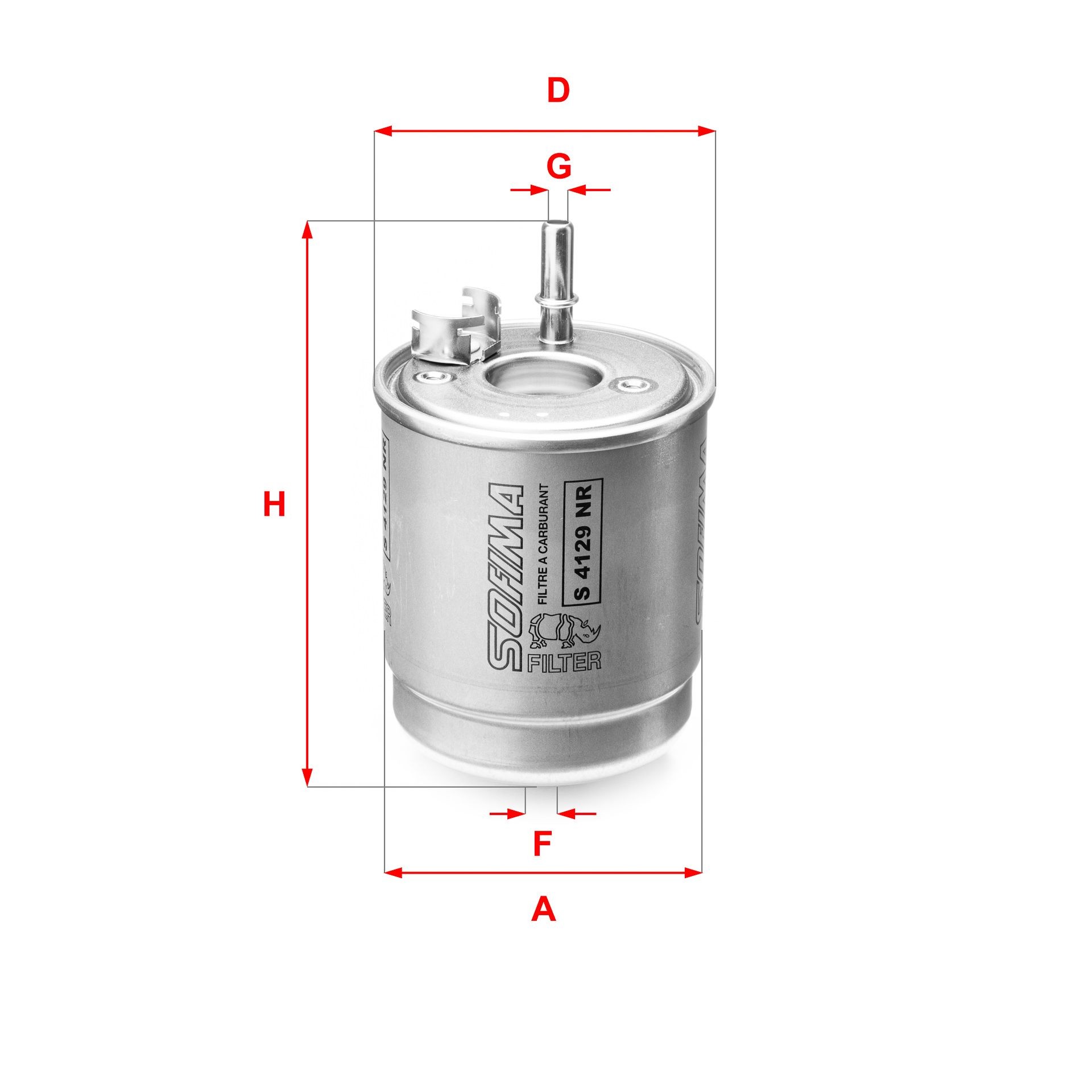SOFIMA Filter Insert, 9,8mm Height: 160mm Inline fuel filter S 4129 NR buy
