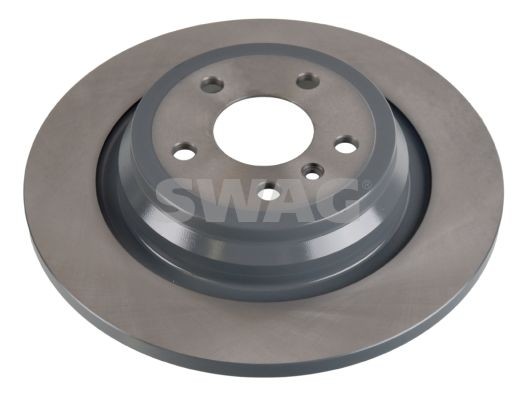 SWAG 10 10 7715 Brake disc Rear Axle, 325x14mm, 5x112, solid, Coated
